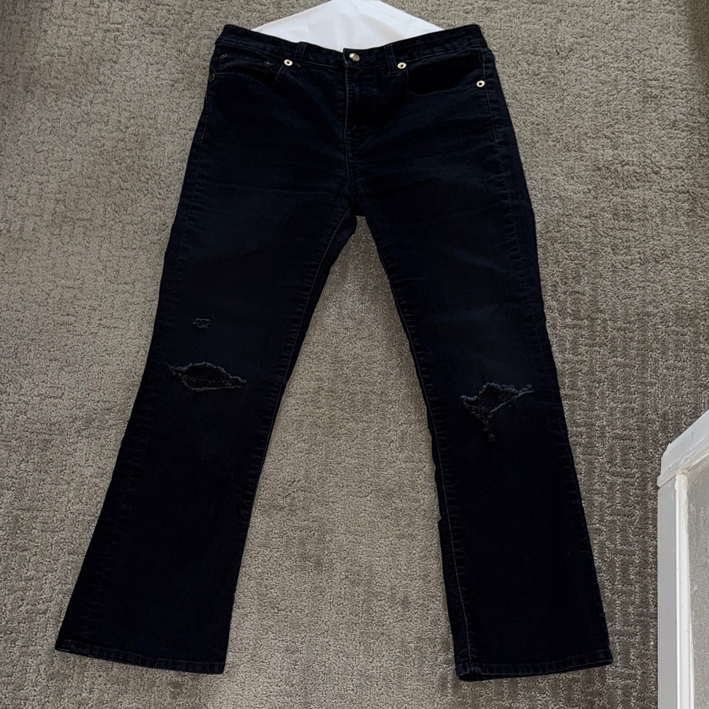 R13 Kick Fit Navy Velvet Jeans